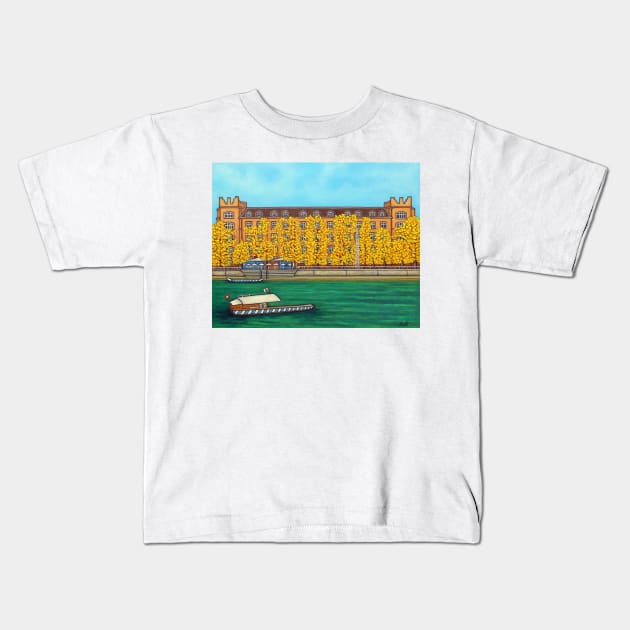 Basel Kaserne - Autumn Kids T-Shirt by LisaLorenz